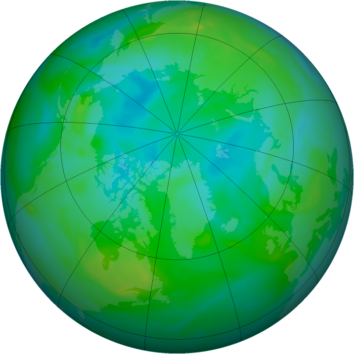 Arctic ozone map for 23 August 2006